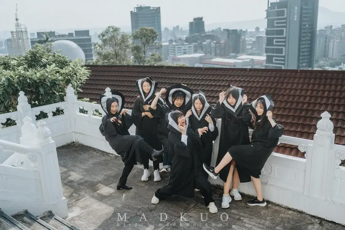 台北畢業攝影推薦，銘傳大學畢業搞怪pose合照 - -默德攝影工作室